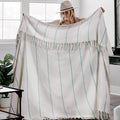 Large Cotton Turkish Throw Blanket Lightweight Breathable Home Decoration Women Birthday Gifts Ideal for Mom Grandma Wife Sister Girlfriend Her Boss Coworker Retirement New Home Hoursewarming