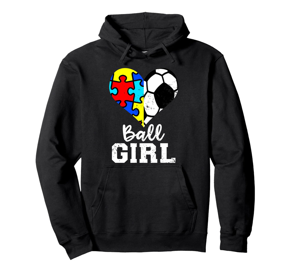 Autism Soccer Funny Autism Puzzle Hoodie - Fun Novelty Design Men Women