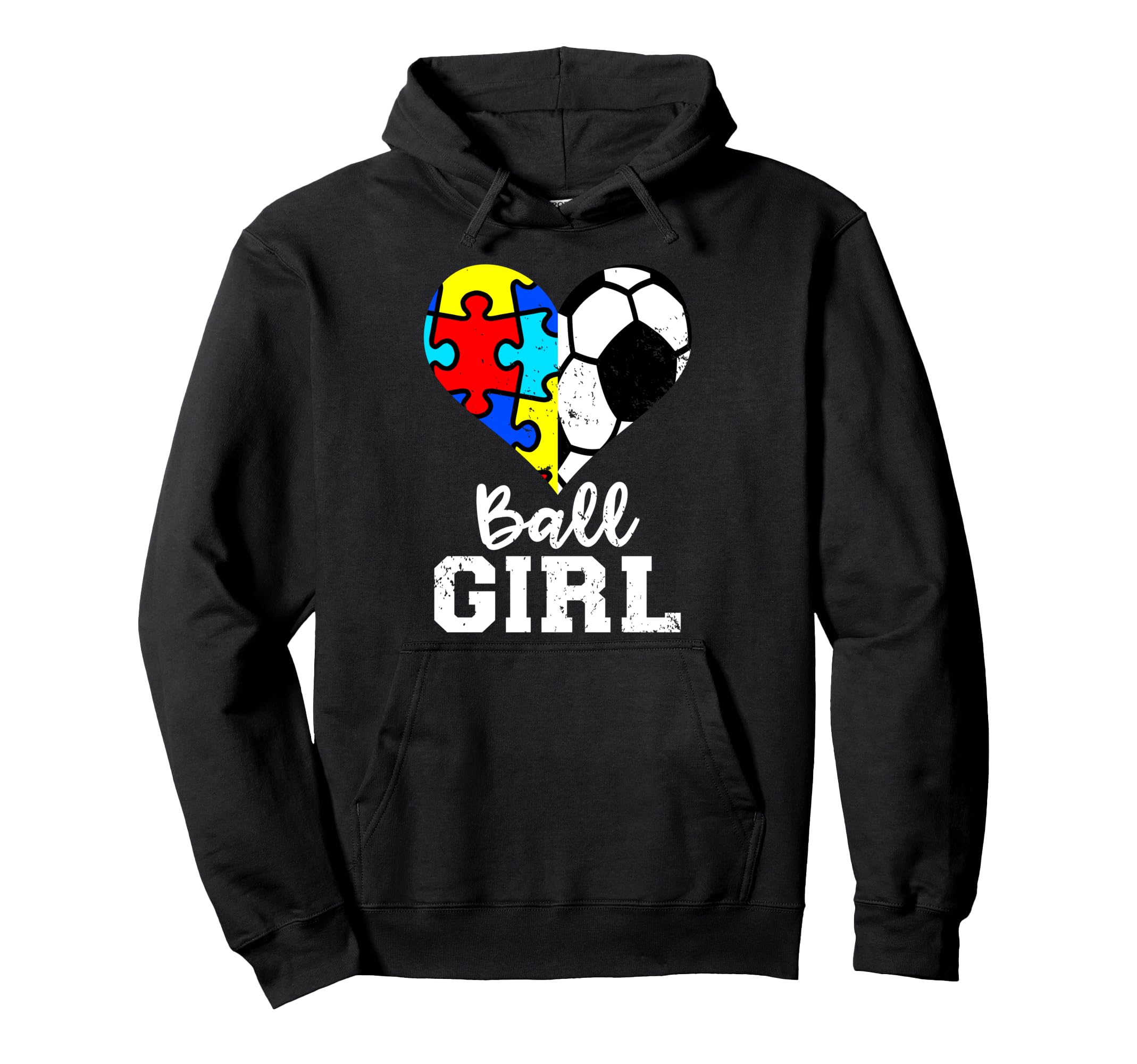Autism Soccer Funny Autism Puzzle Hoodie - Fun Novelty Design Men Women