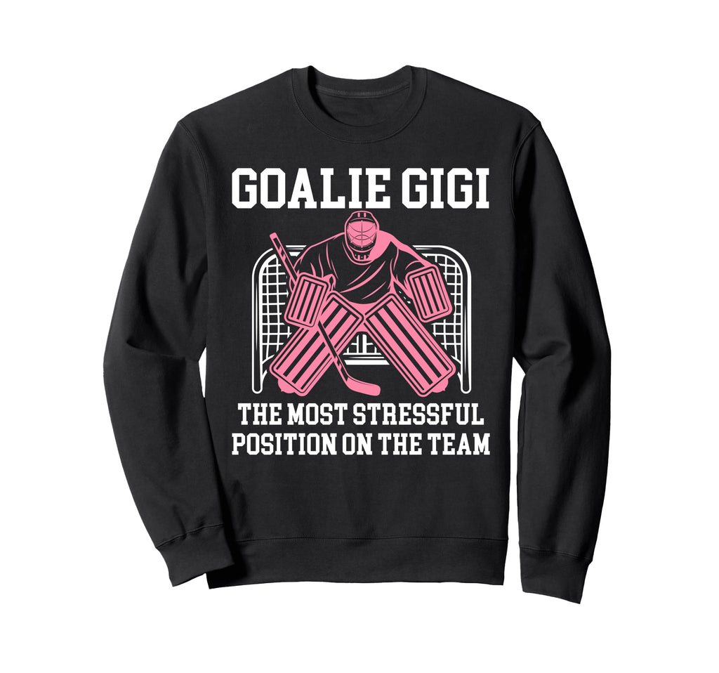 Funny Hockey Goalie Gigi Hockey Sweatshirt - Custom Art Print for Adults