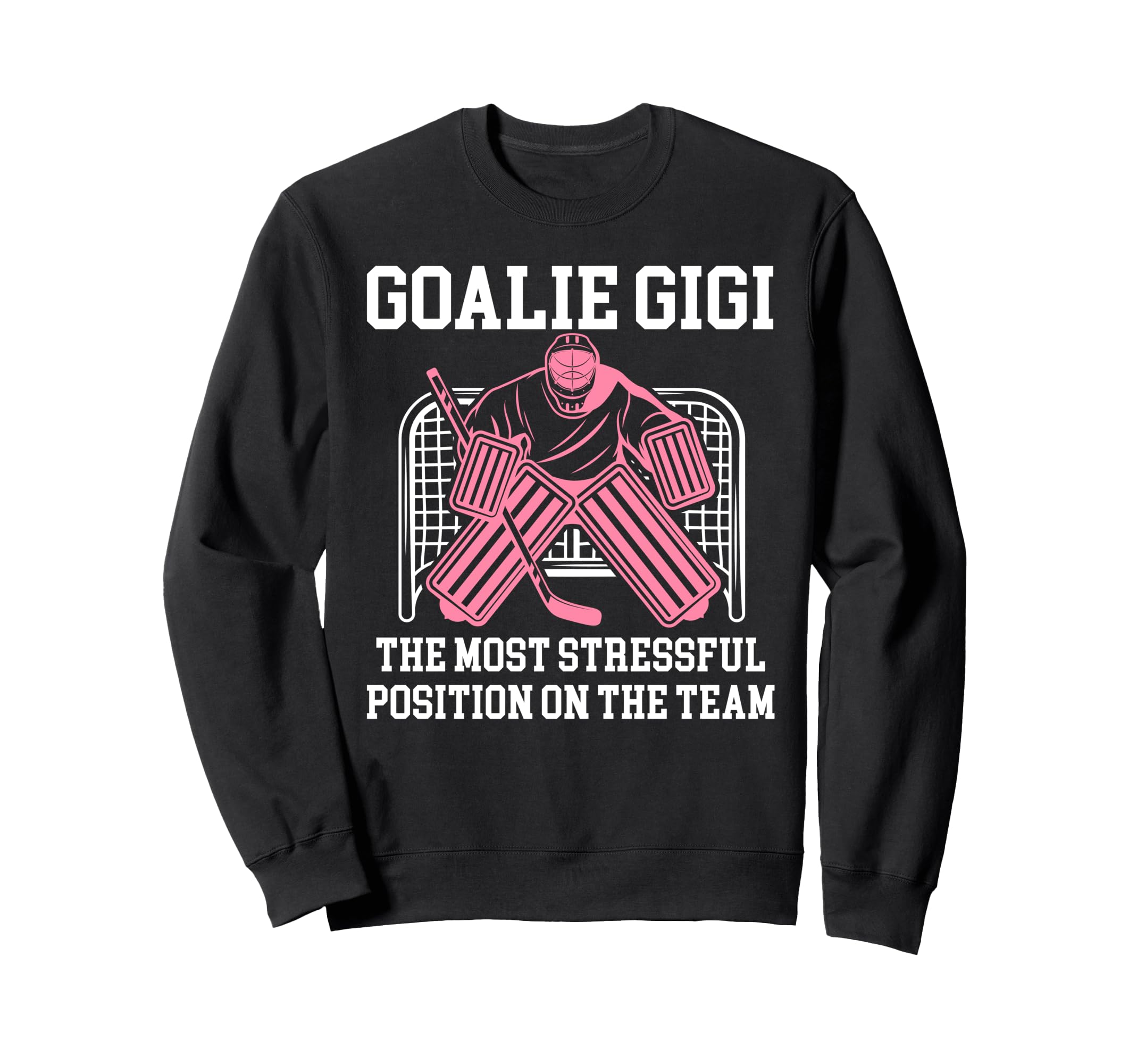 Funny Hockey Goalie Gigi Hockey Sweatshirt - Custom Art Print for Adults