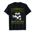 Raising Soccer Champion T-Shirt - Minimalist Print Unisex