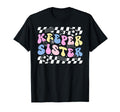 Groovy Soccer Keeper Sister Soccer T-Shirt - Custom Art Print Unisex