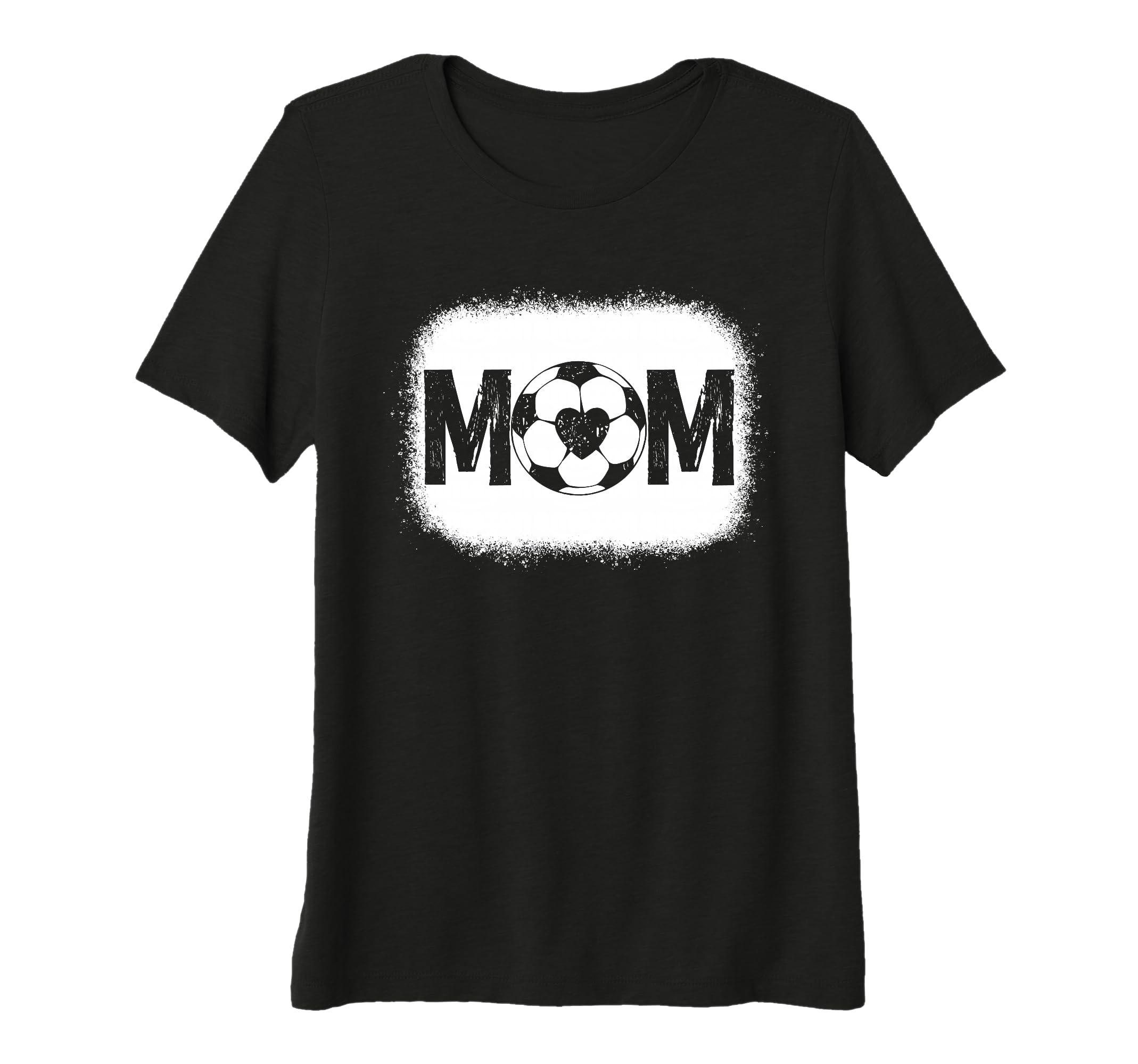 Womens Soccer Mom Heart Ball Sports Fan T-Shirt - Streetwear Style Unisex