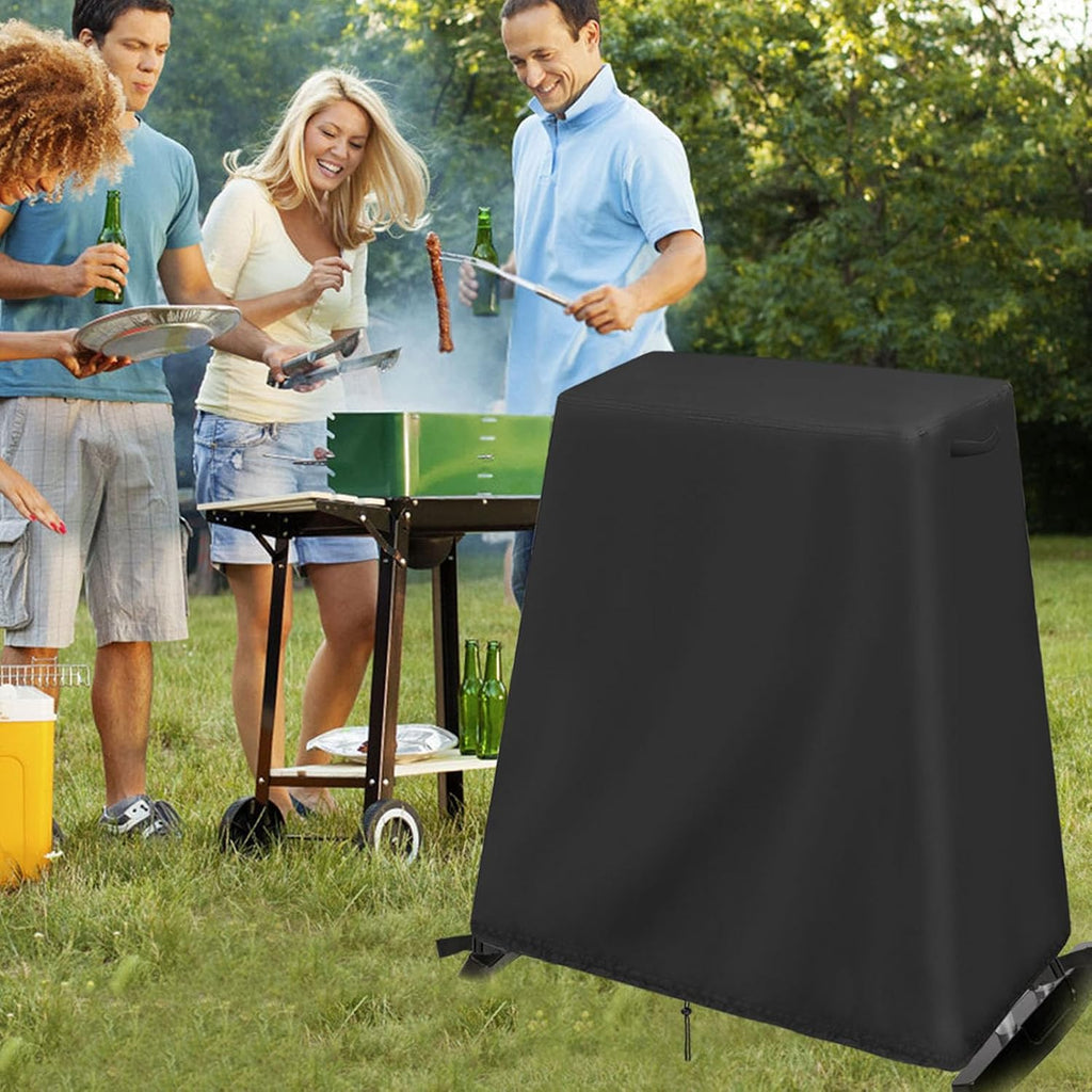 Outdoor Grill Stand Compatible for Cuisinart CGG-180, Petit Gourmet Portable Gas Grill - VersaStand Cover, Waterproof, Drawstring Design - 30 x 20 x 29 Inch