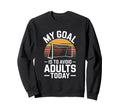 My Goal Is To Avoid Adults Today Sweatshirt - Minimalist Print for Adults