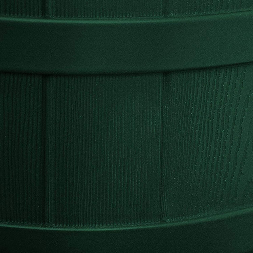 Good Ideas Rain Wizard Water Storage Collection Barrel with Brass Spigot, Safety Screen, and 50 Gallon Capacity, Green (3 Pack)