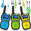 Wishouse Walkie Talkies Rechargeable for Kids Adults Long Range,Xmas Birthday Gift for Boys Girls 4 5 6 7 8 9 10 Year Old,Hiking Gear Camping Games Toys with Flashlight,VOX,Easy to Use 3 Pack