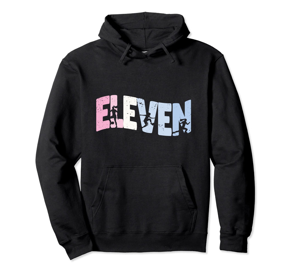 11 Year Old Soccer Birthday 11Th B Day Hoodie - Minimalist Print Men Women