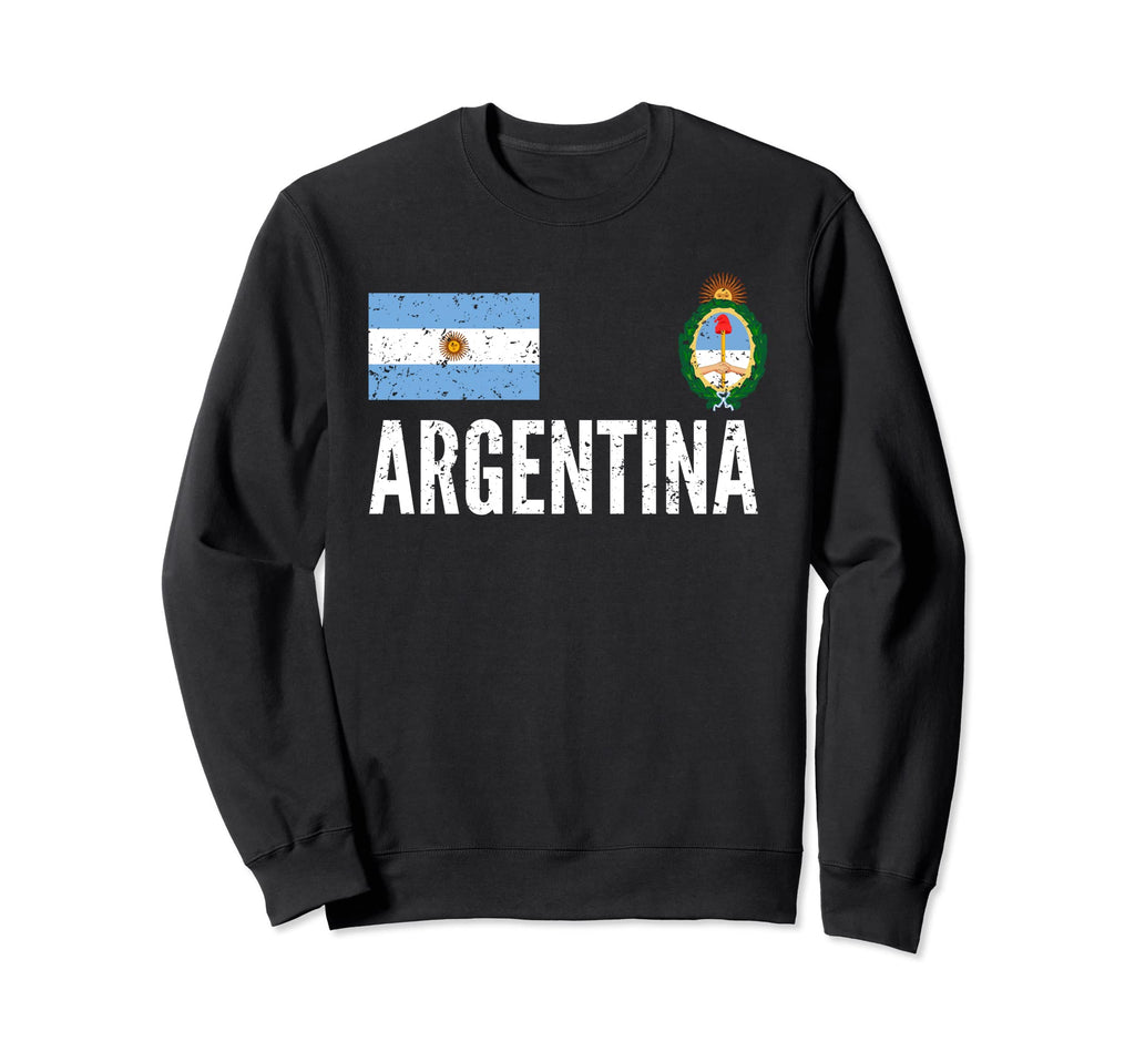 Argentina Soccer Jersey Styled Sweatshirt - Streetwear Style for Adults
