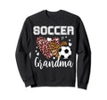Soccer Grandma Heart Leopard Sweatshirt - Novelty Apparel Men Women