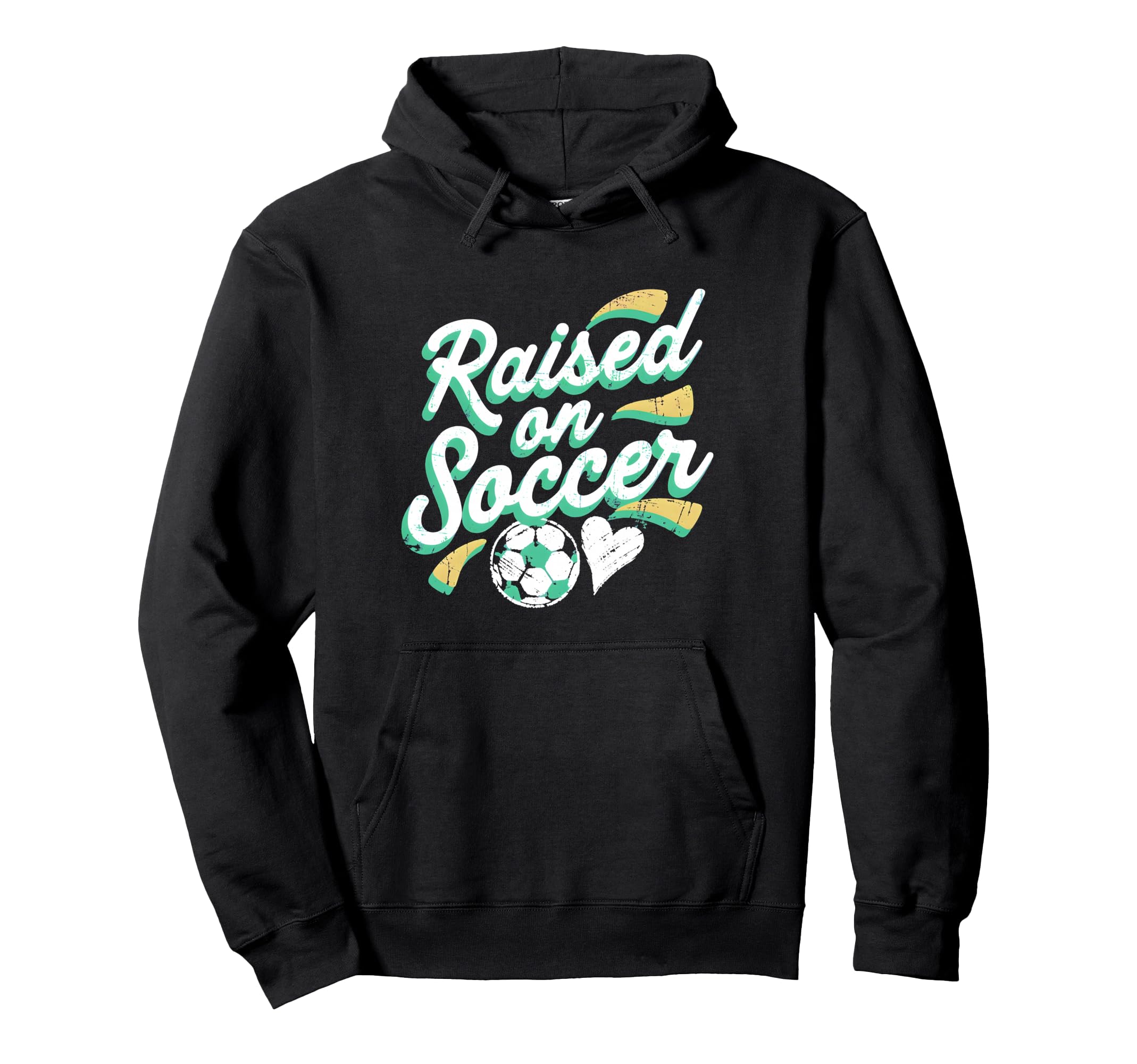 Raised Soccer Mom Family Pride Hoodie - Fun Novelty Design for Adults