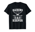 Raising Hockey Keeper Mom Ice Hockey T-Shirt - Unique Graphic for Adults