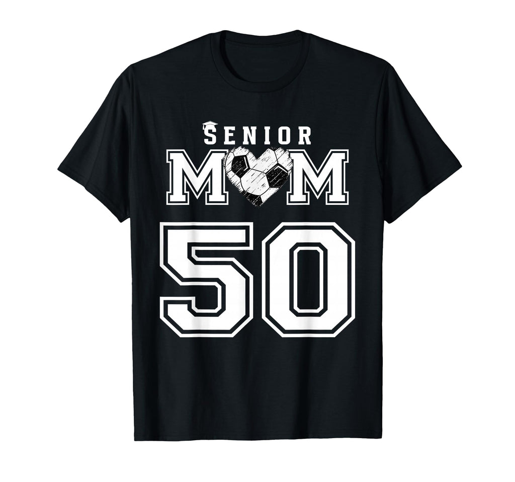 Proud Senior Soccer Mom Custom Jersey T-Shirt - Unique Graphic for Adults
