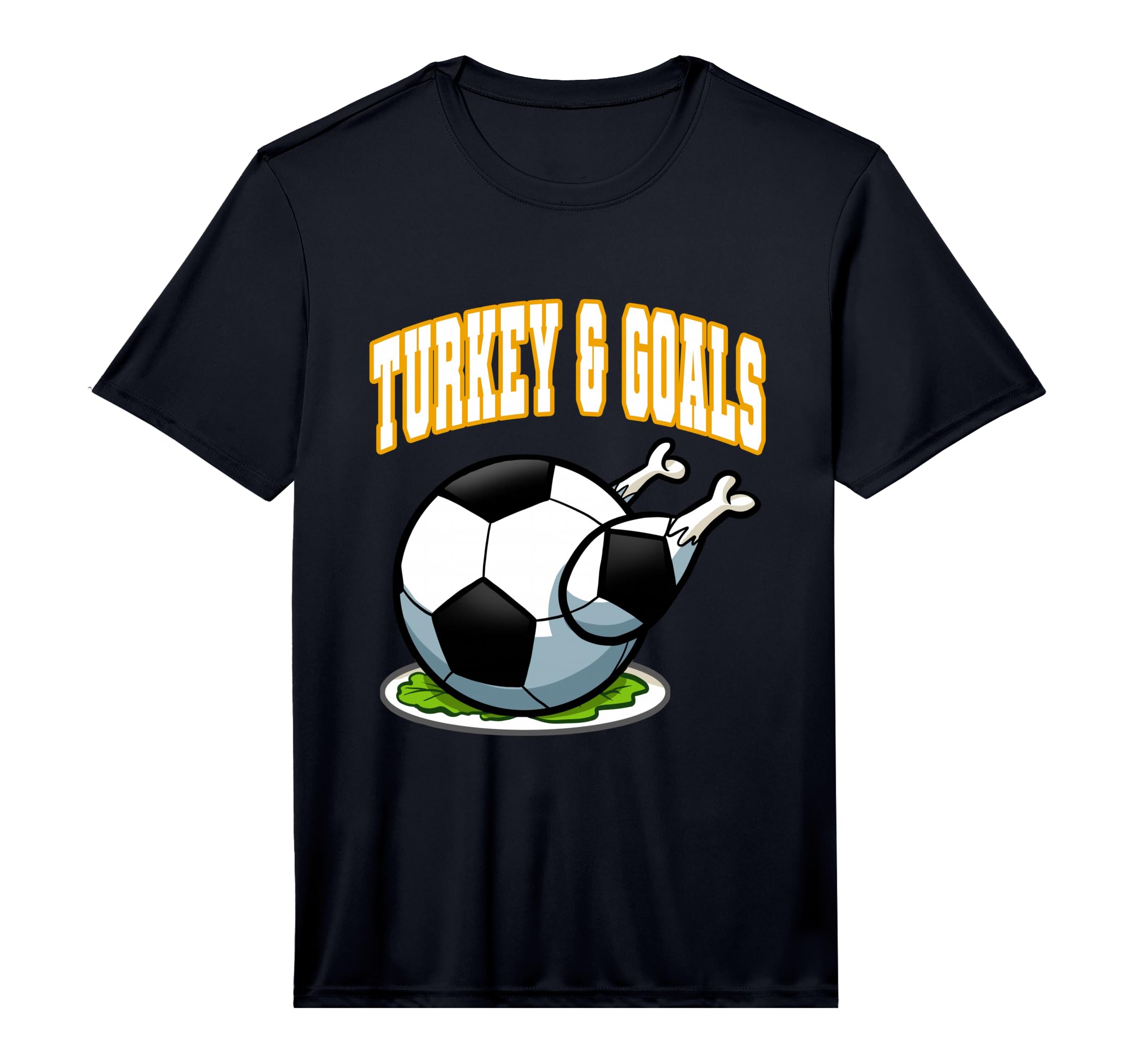 Thanksgiving Soccer Turkey Goals T-Shirt - Novelty Apparel Men Women