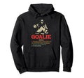 Goalie Gear Goalkeeper Definition Hoodie - Minimalist Print for Adults