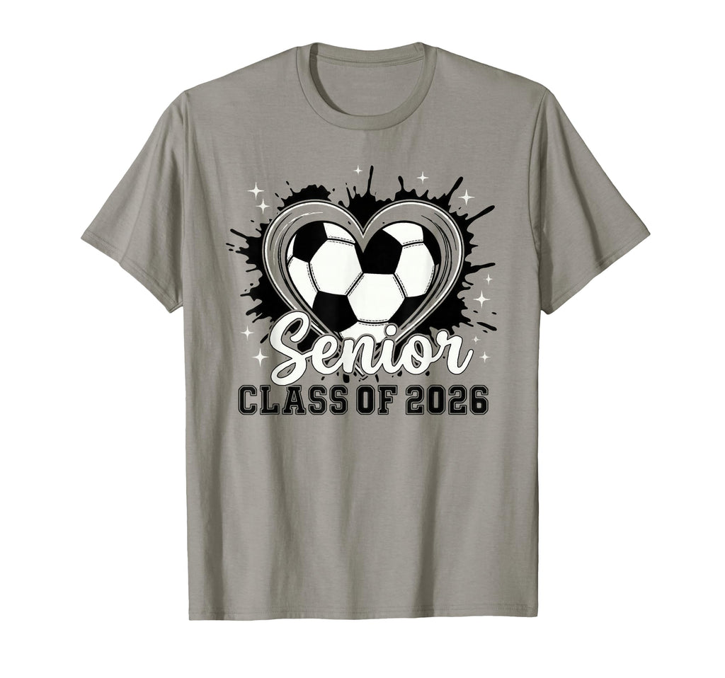 Trendy Class 2026 Senior Soccer Drip T-Shirt - Fun Novelty Design Unisex