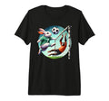 Bunny Kicks Soccer Ball Past Chimp T-Shirt - Aesthetic Graphic for Adults