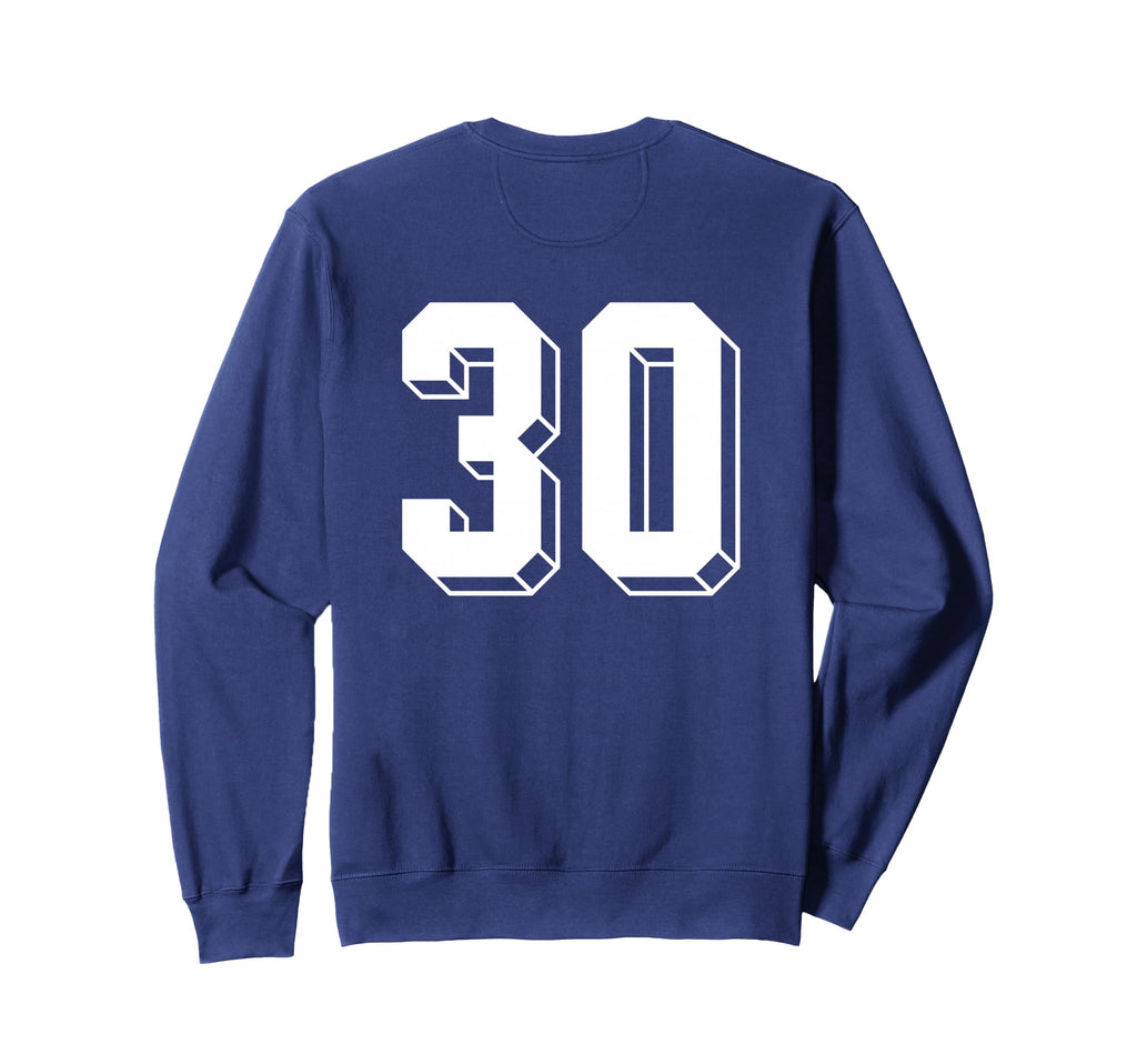 Number 30 Backside 80S 90S Sweatshirt - Casual Everyday Wear Men Women