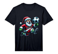Soccer Santa Holiday Soccer Player T-Shirt - Casual Everyday Wear Unisex