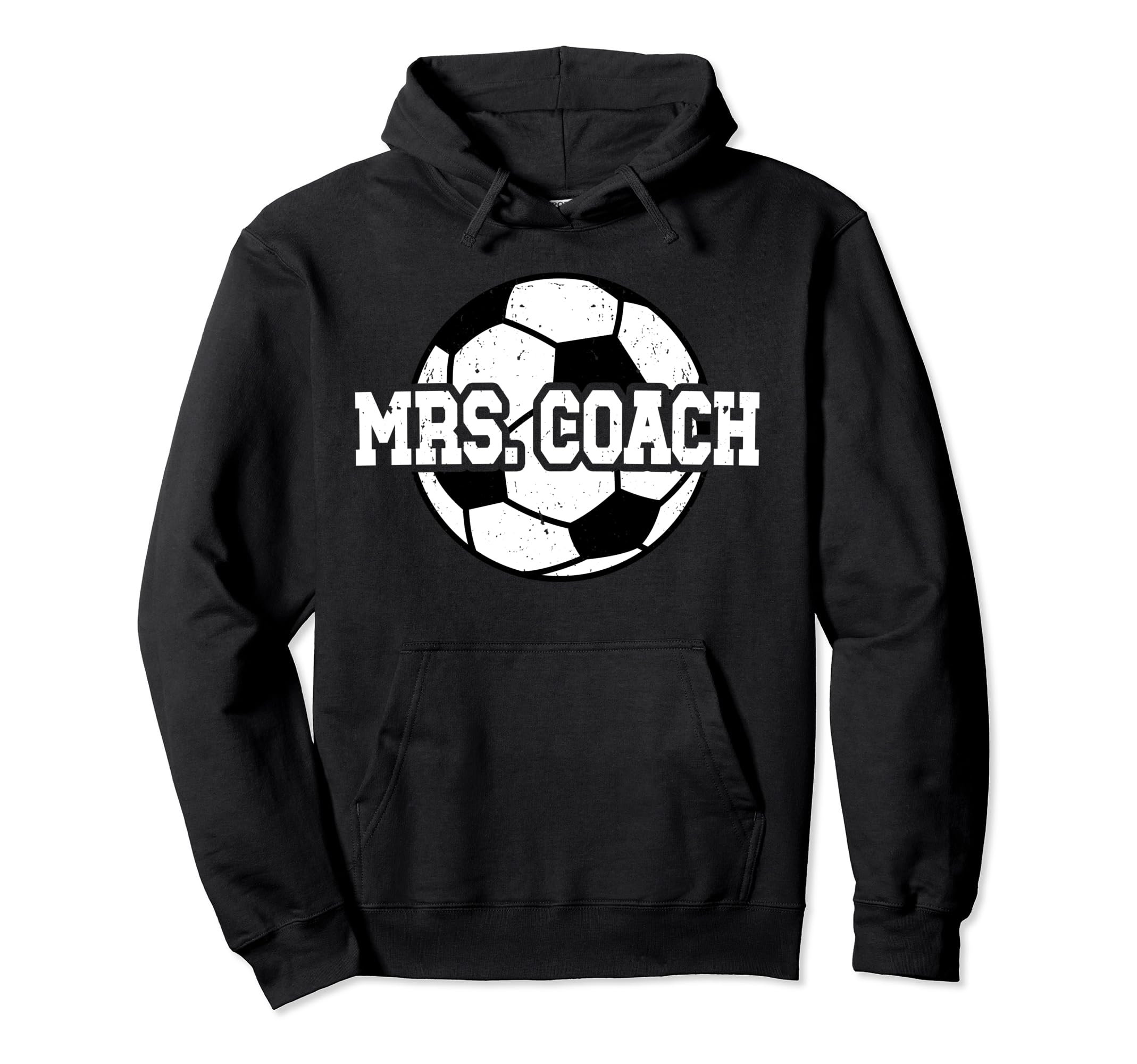 Mrs Coach Soccer Coach Wife Soccer Hoodie - Novelty Apparel for Adults