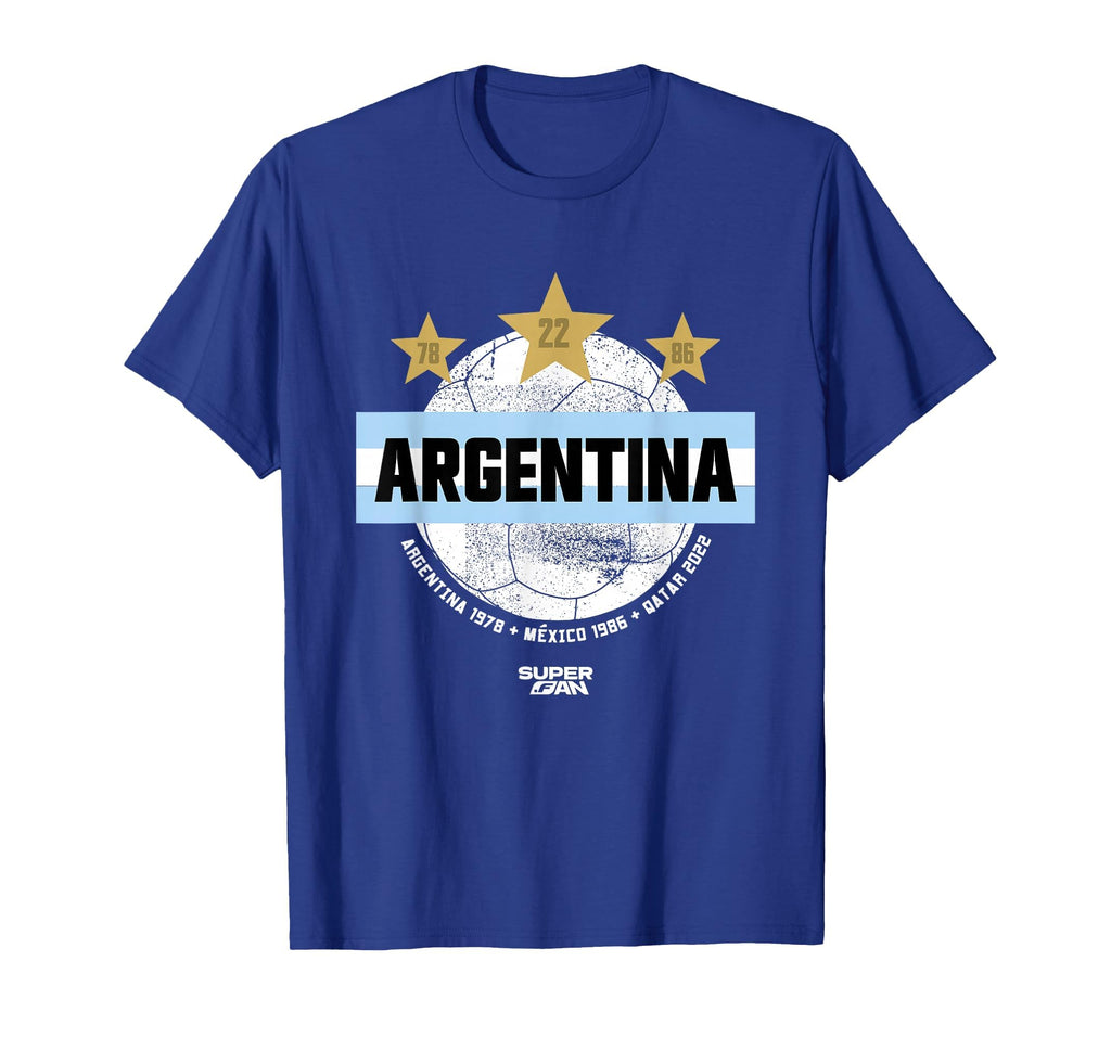 Superfan Argentina Champions T-Shirt - Casual Everyday Wear Men Women