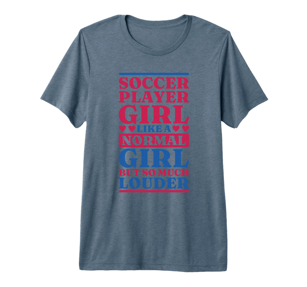 Soccer Players Designs Soccer Lover Tri T-Shirt - Aesthetic Graphic Unisex