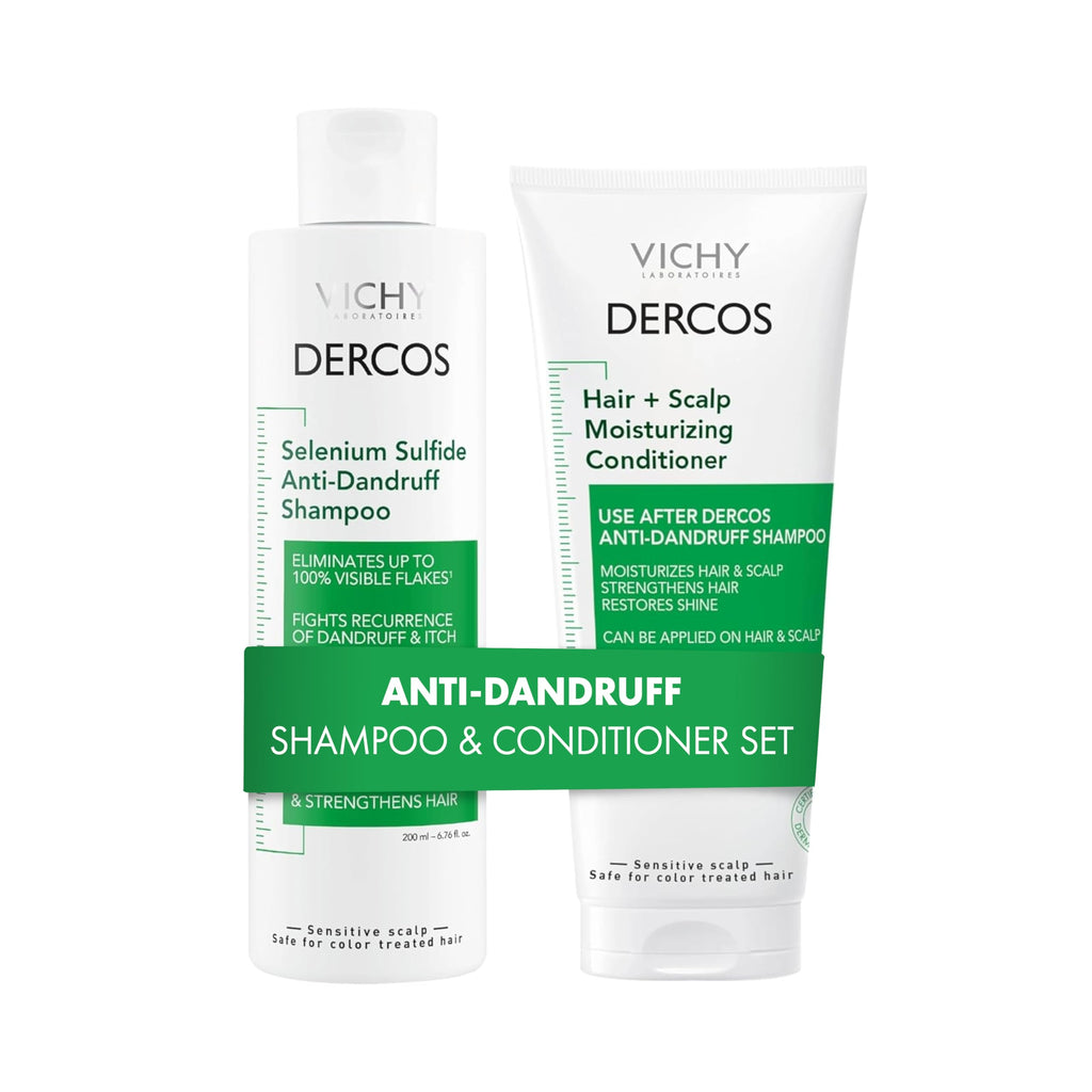 Vichy Dercos Anti-Dandruff Shampoo for Dry Hair - 500ml Refill, Dermatologically Tested, Paraben-Free