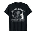 Hotel Lobby Drinking Club Traveling T-Shirt - Custom Art Print Men Women