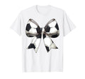 Coquette Bow Soccer Ball Pattern T-Shirt - Custom Art Print Men Women