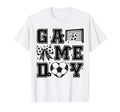 Soccer Game Day Coquette Bow Funny T-Shirt - Streetwear Style Unisex