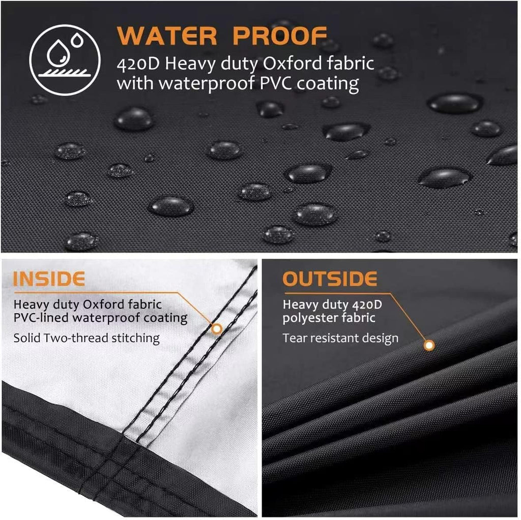 BBQ Grill Cover 32" 36" inch,2 Burner Gas Grill Cover,Outdoor Waterproof Grill Covers,with Adjustable Velcro Strap, Gas Grill Cover Compatible for Weber,Char Broil,Nexgrill Grills,Small Gas BBQ Cover