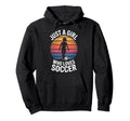 Just Who Loves Soccer Soccer Players Hoodie - Custom Art Print Men Women