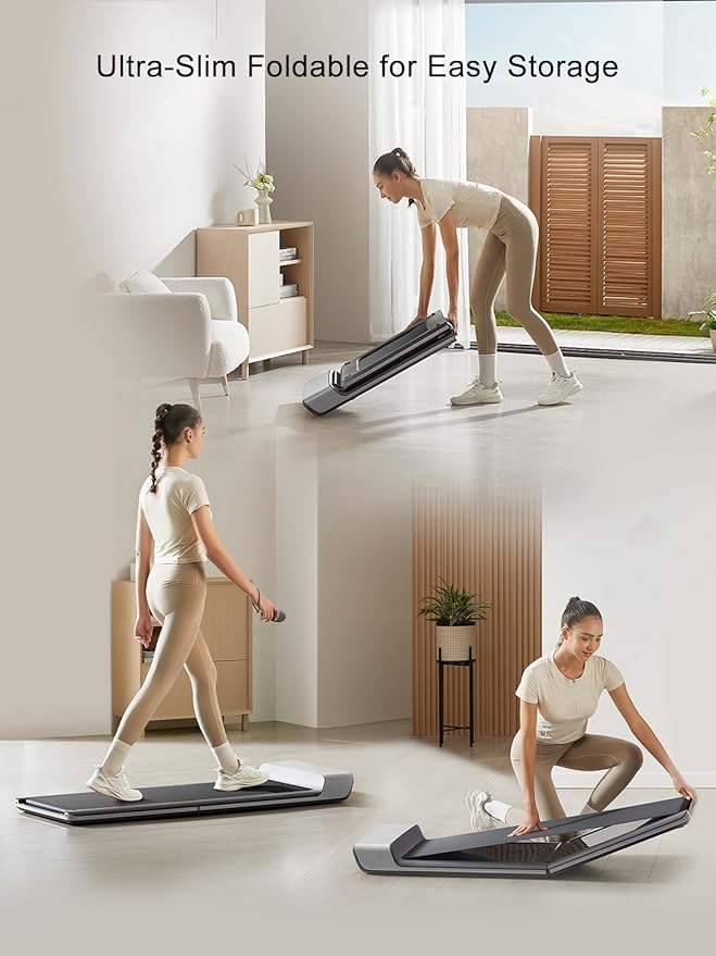 WALKINGPAD Foldable Walking Pad Treadmill for Home Office, Under Desk Treadmill with Adaptive Speed Control, Compact Design for Small Spaces, No Assembly Needed