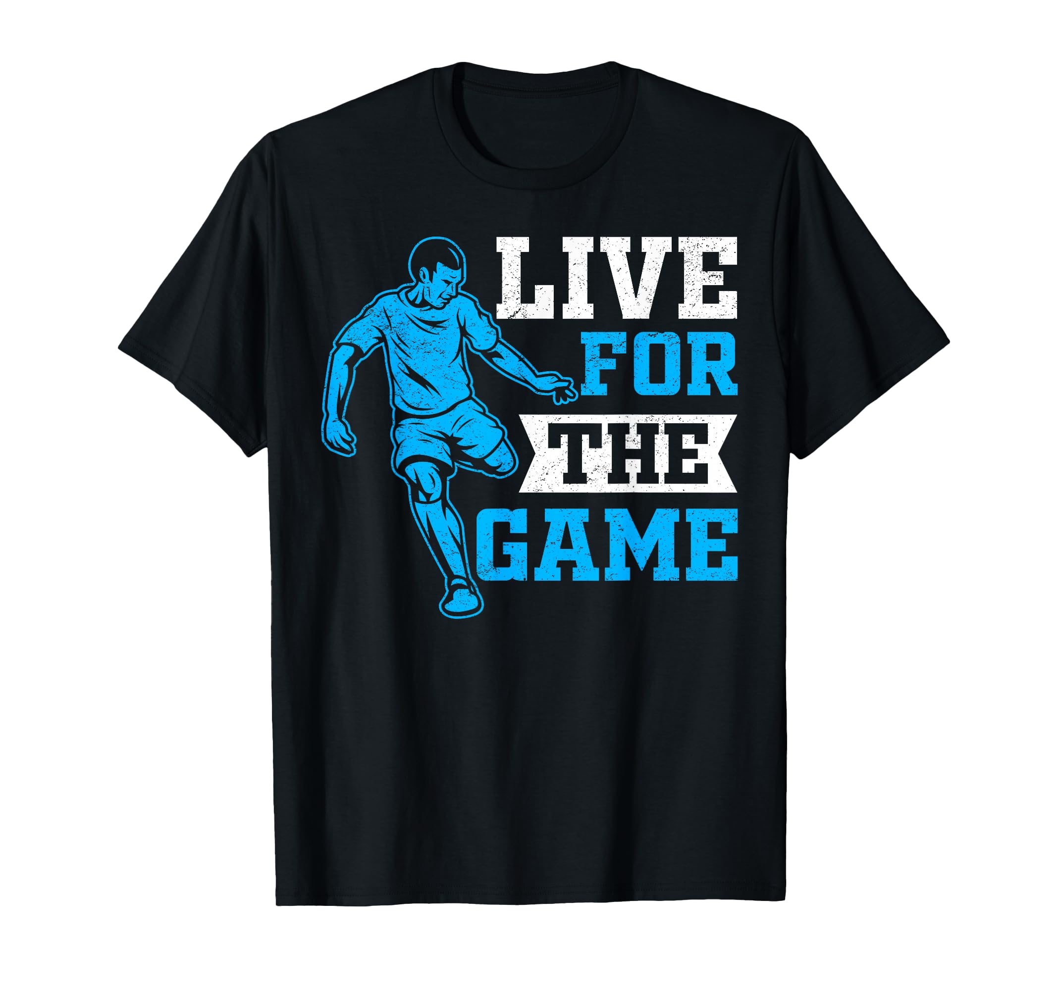 Soccer Live Game Player Athlete T-Shirt - Fun Novelty Design for Adults
