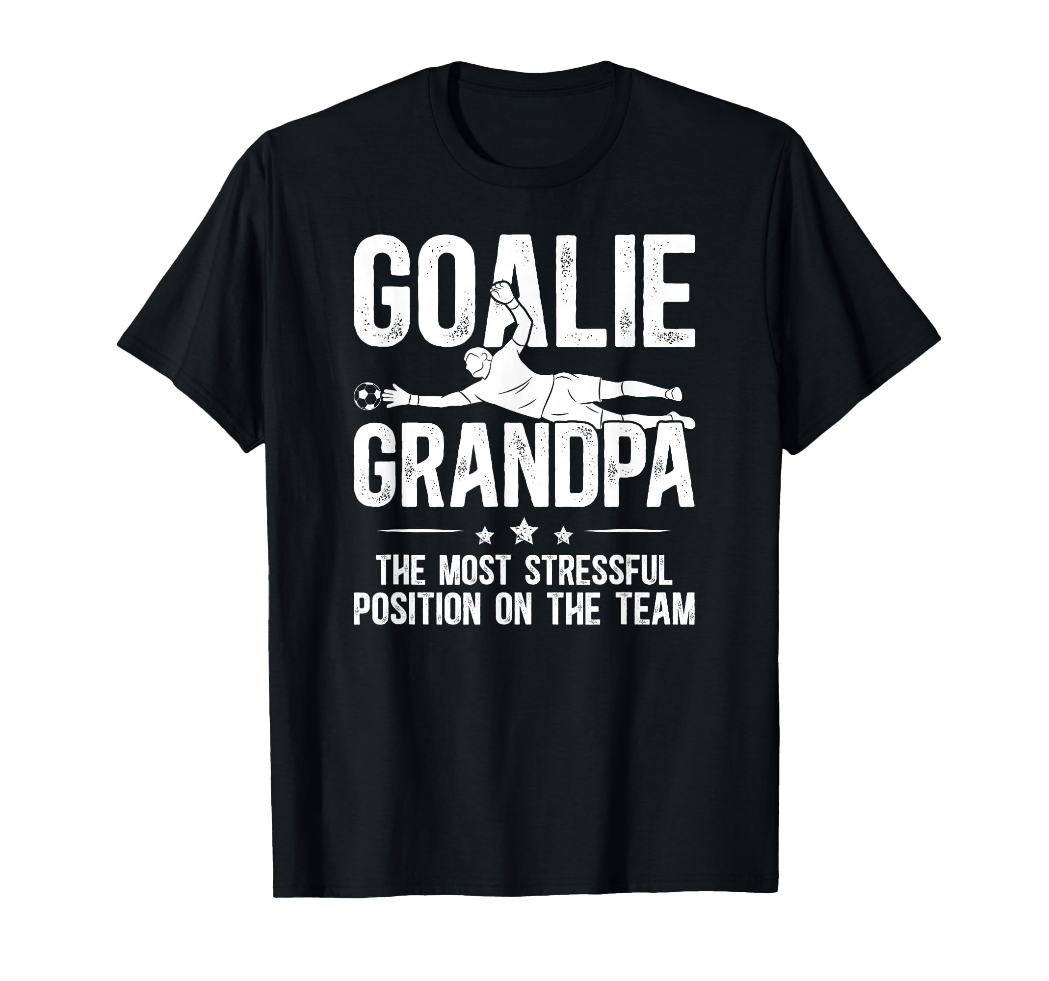 Funny Soccer Goalie Grandpa Soccer T-Shirt - Fun Novelty Design Men Women