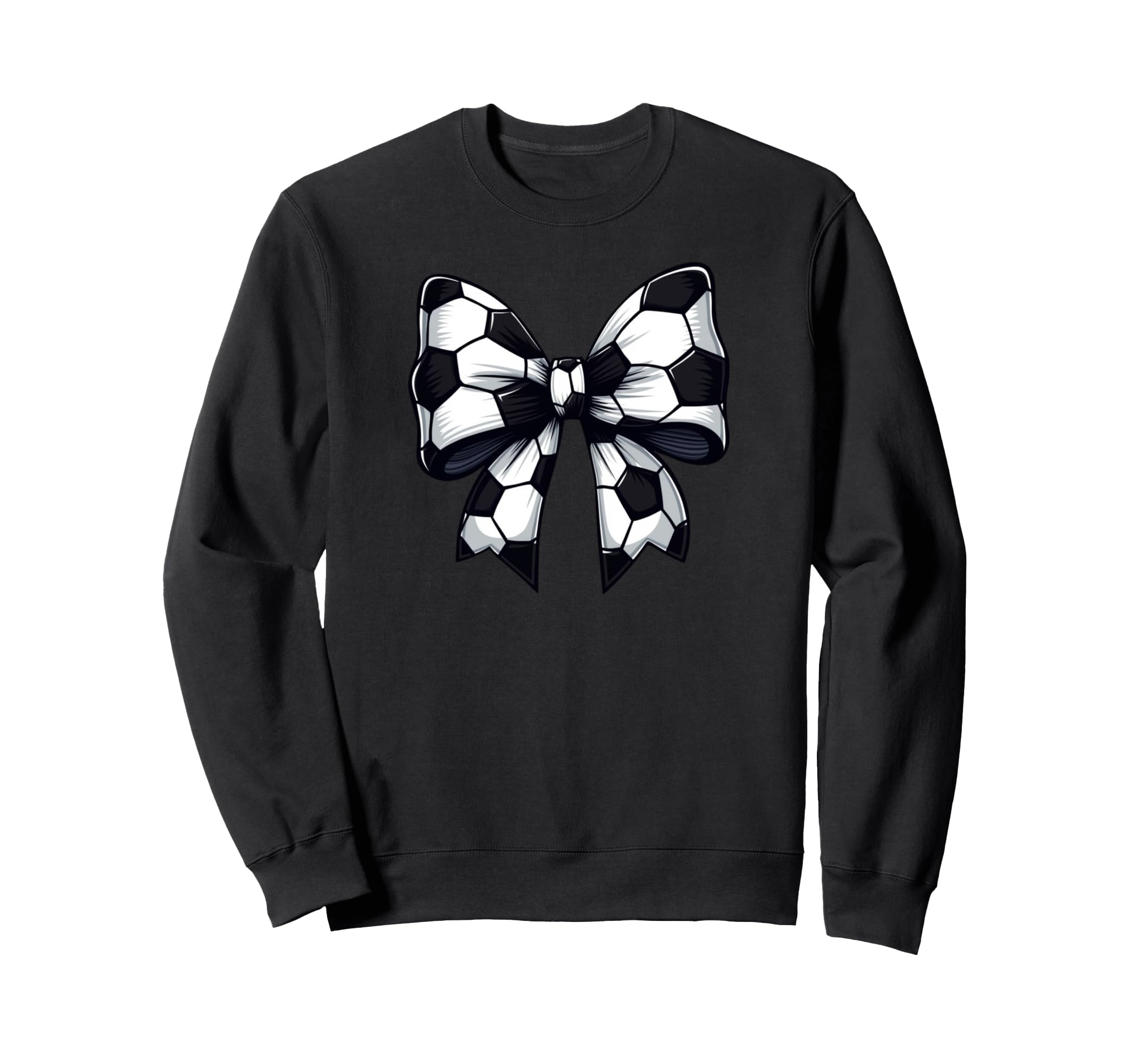 Soccer Coquette Bow Soccer Team Sweatshirt - Fun Novelty Design Men Women