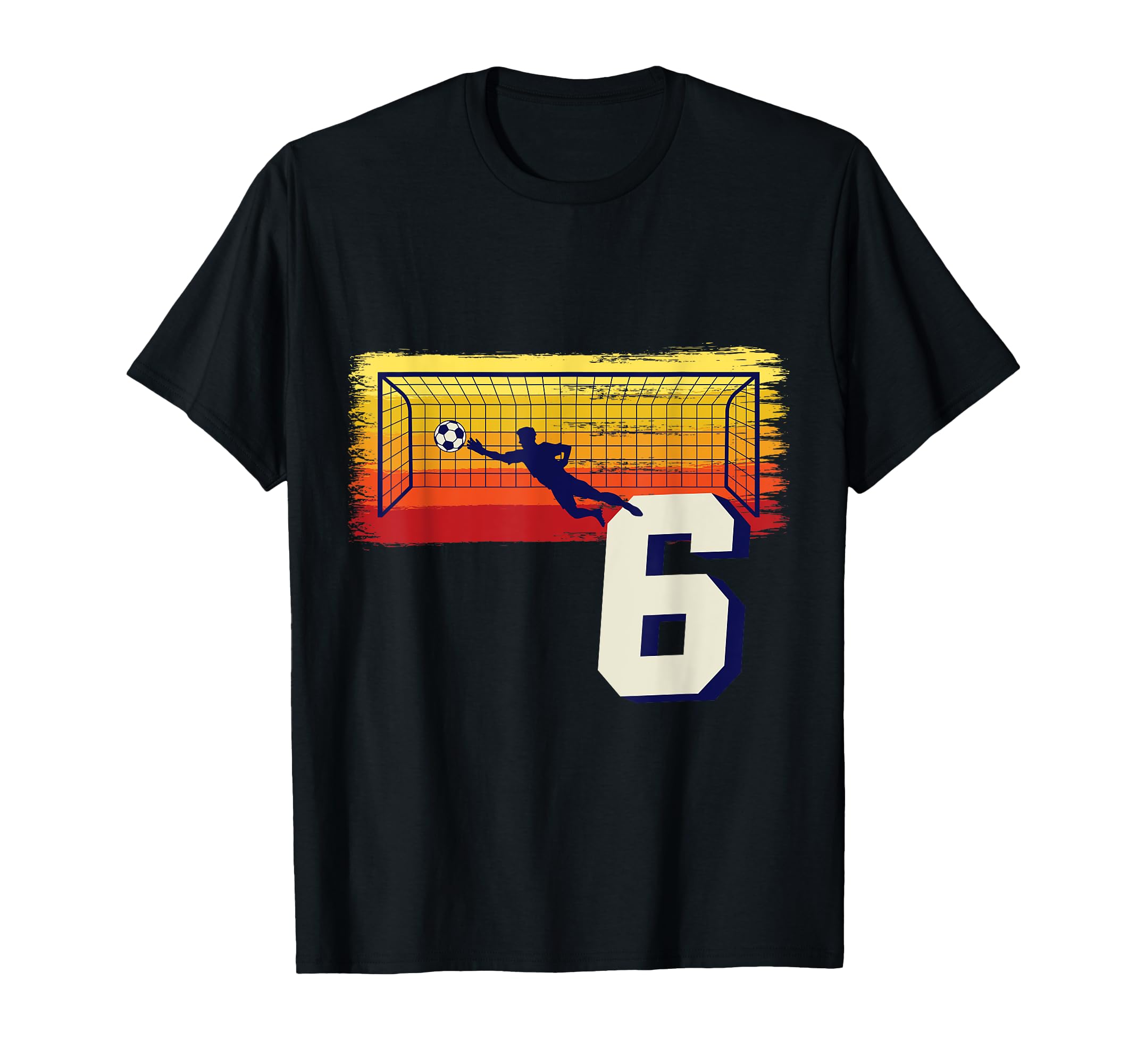 Football Goalkeeper 6Th Birthday Keeper T-Shirt - Graphic Print Men Women