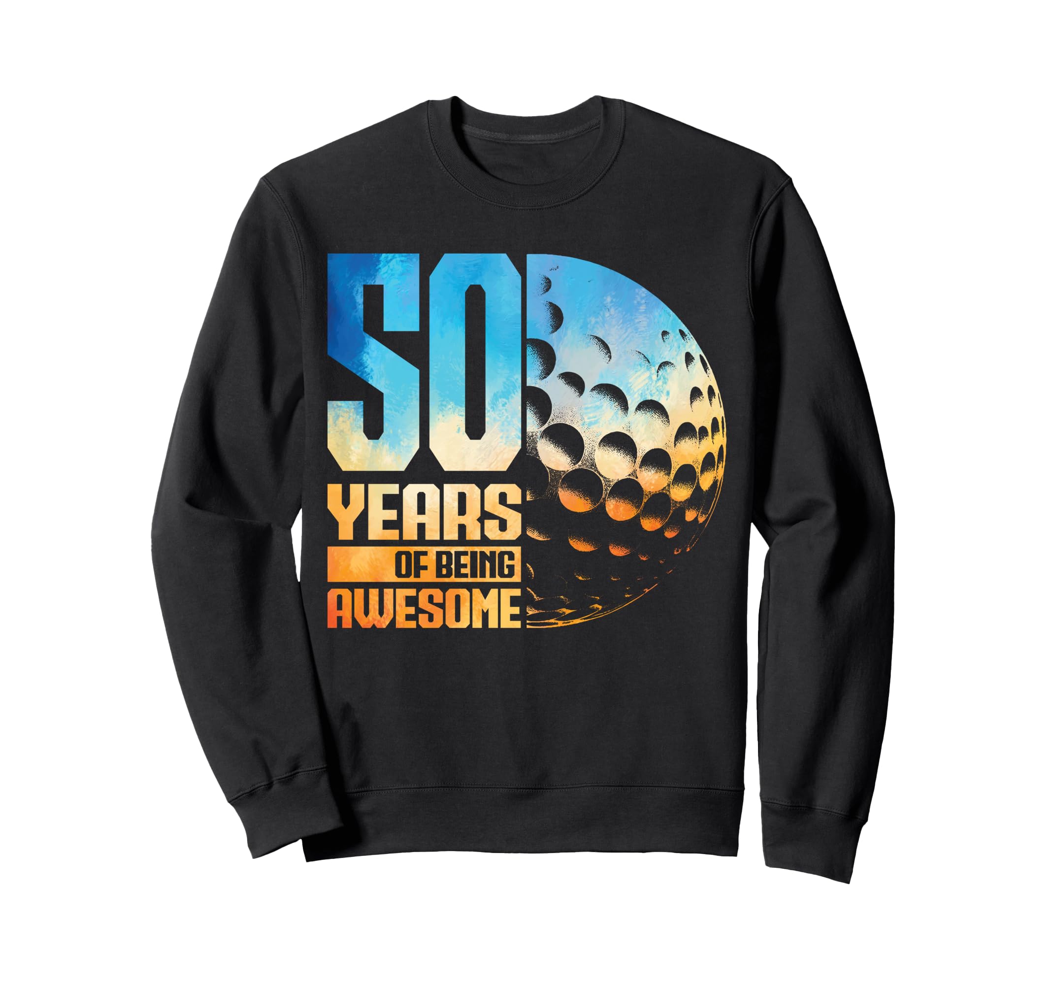 50Th Birthday Golf Player Golf Sweatshirt - Casual Everyday Wear Men Women