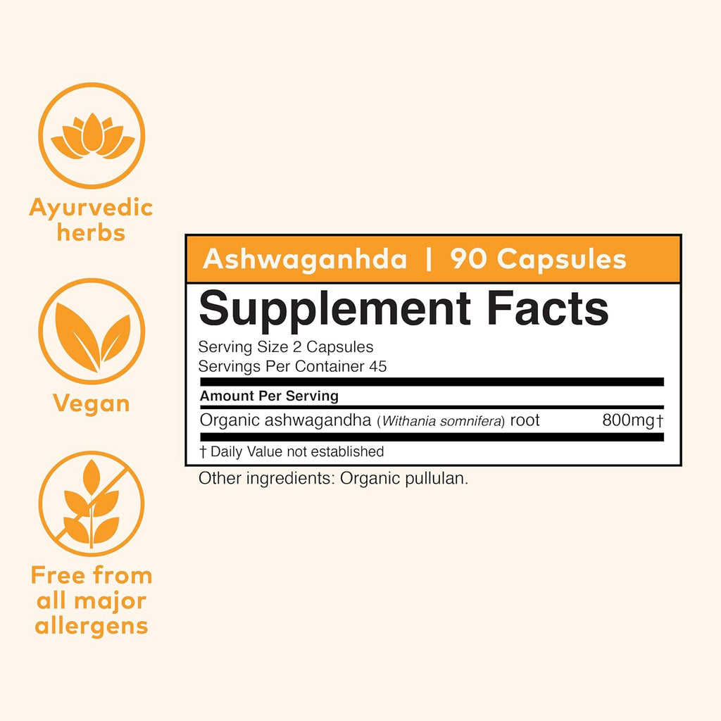 Organic India Ashwagandha, 90 Capsules