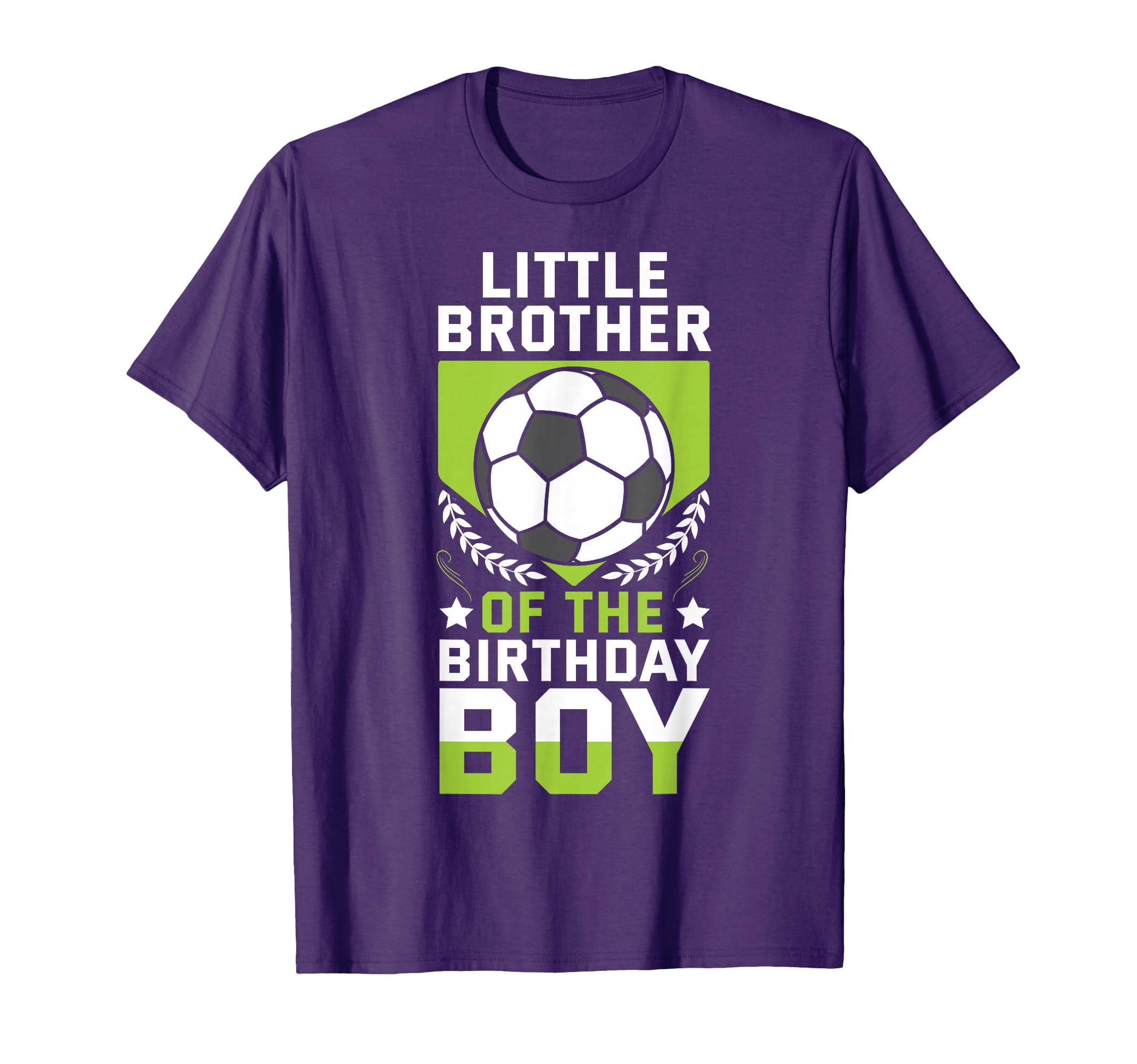 Little Brother Birthday Soccer Player T-Shirt - Fun Novelty Design Unisex