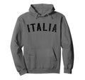 Italia Distressed Black Text Italy Hoodie - Fun Novelty Design Unisex