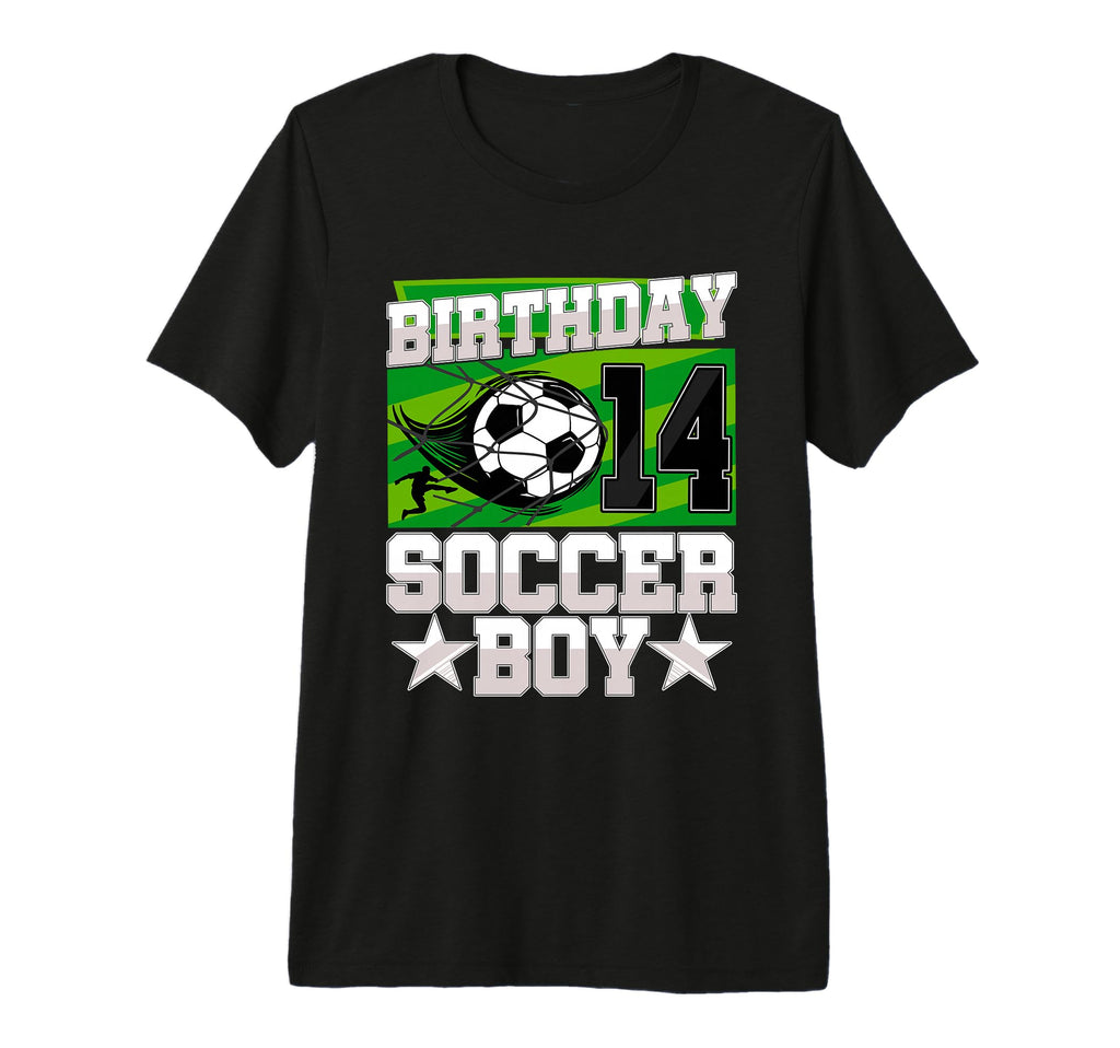 Soccer Birthday Party 14Th Birthday T-Shirt - Minimalist Print for Adults