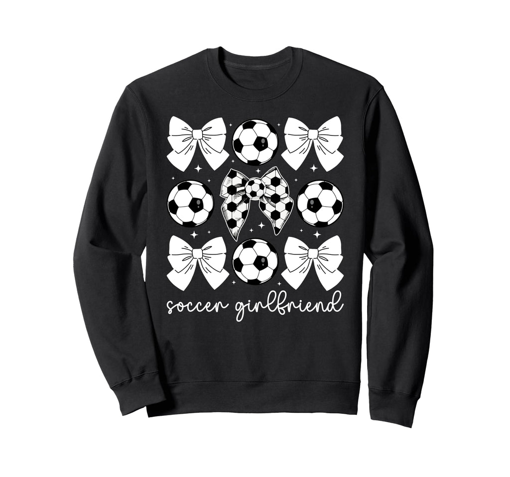 Soccer Girlfriend Coquette Girlfriend Sweatshirt - Minimalist Print Unisex