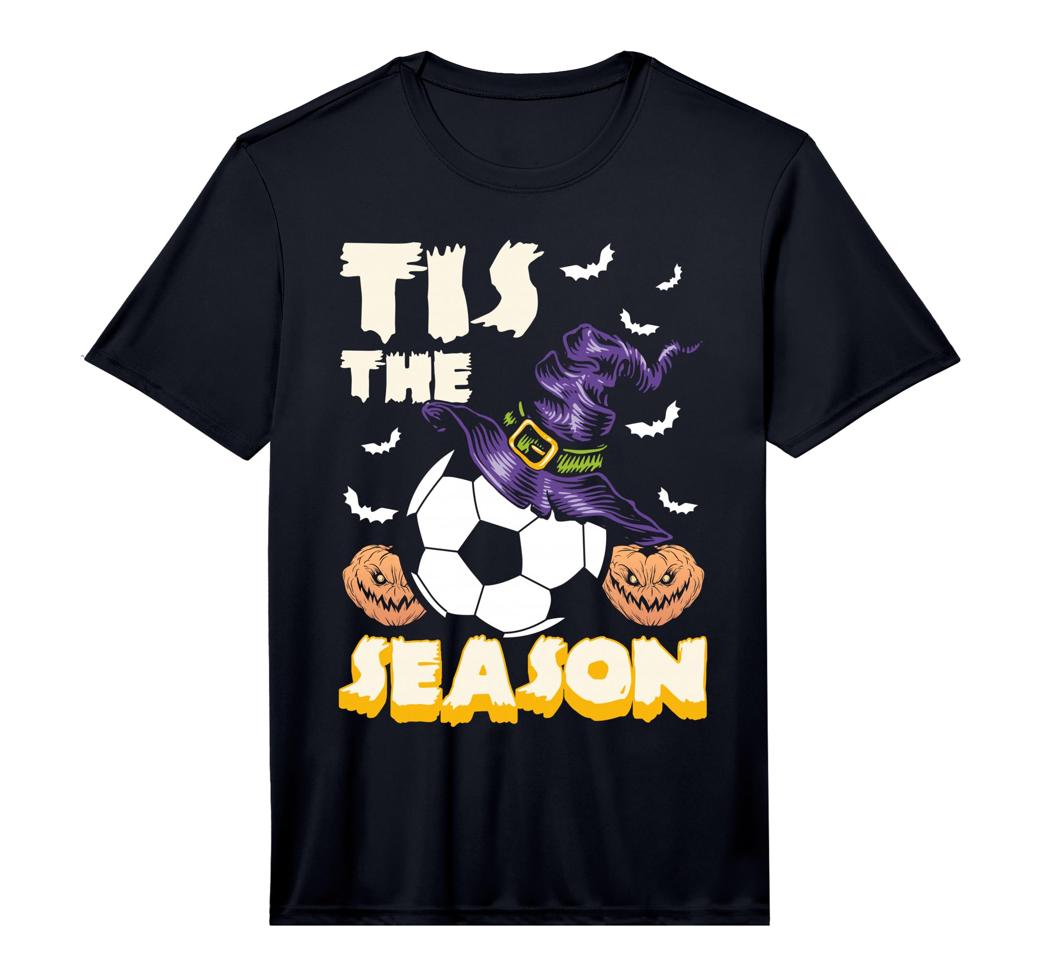 Mens Tis Season Halloween Soccer T-Shirt - Streetwear Style for Adults