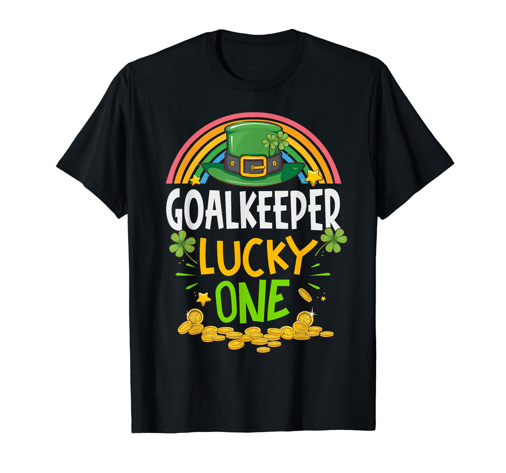 St Patricks Day Goalkeeper Lucky One T-Shirt - Novelty Apparel for Adults