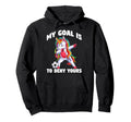 My Goal Is To Deny Yours Funny Soccer Hoodie - Custom Art Print for Adults