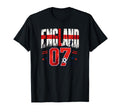 England Football 7 Soccer Lovers T-Shirt - Fun Novelty Design Men Women