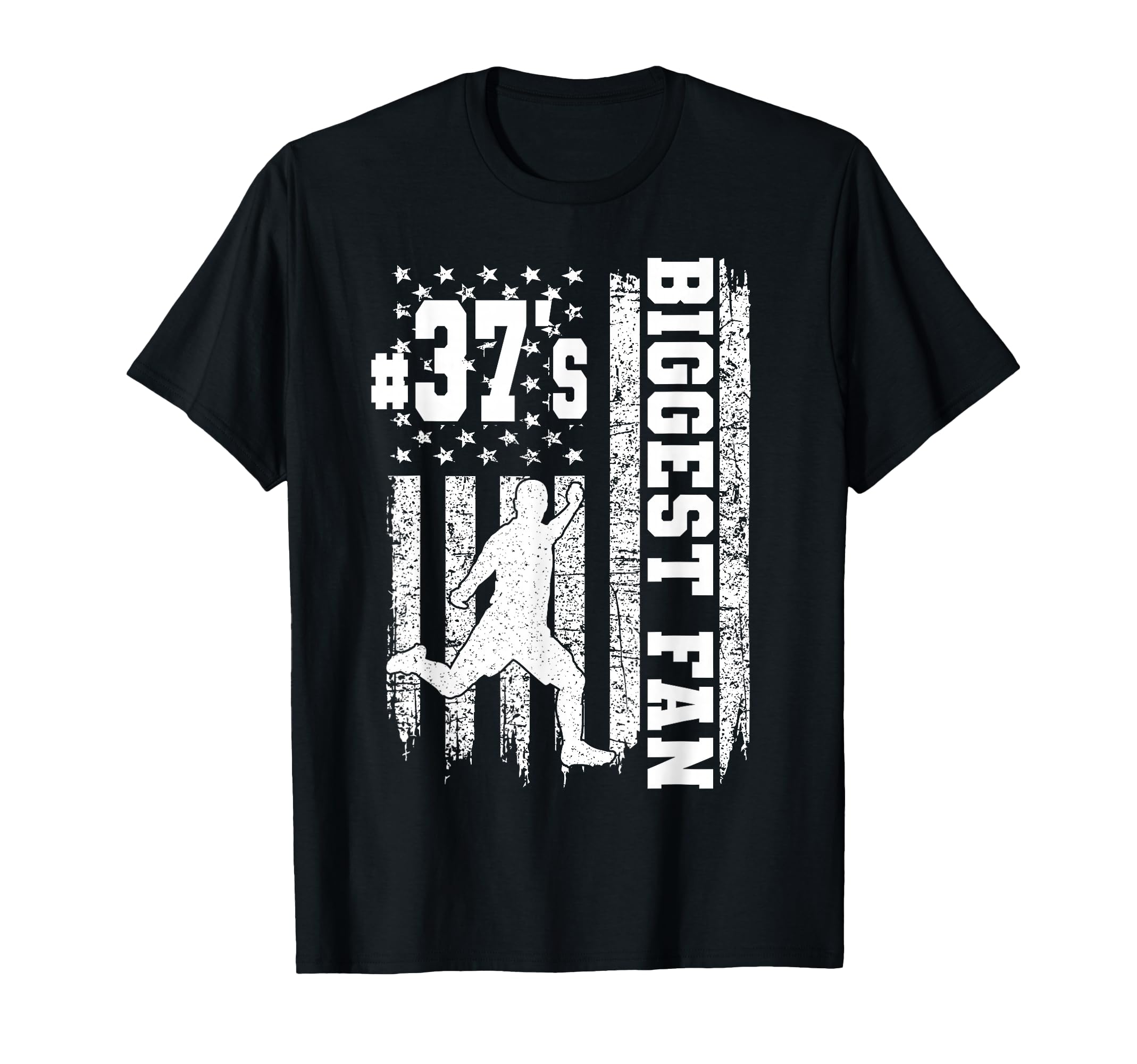 Soccer Biggest Fan Number 37 Proud T-Shirt - Novelty Apparel Men Women