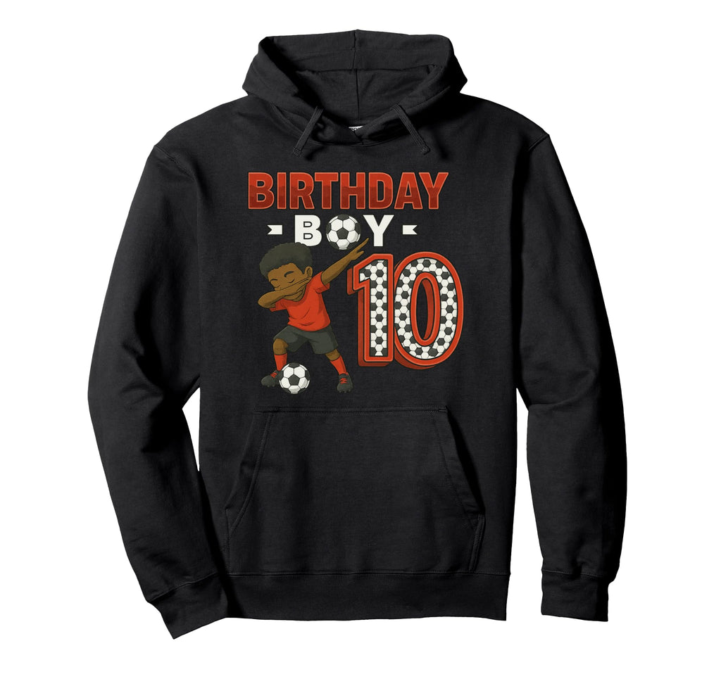 Dabbing 10 Year Old Soccer Player Hoodie - Custom Art Print Men Women